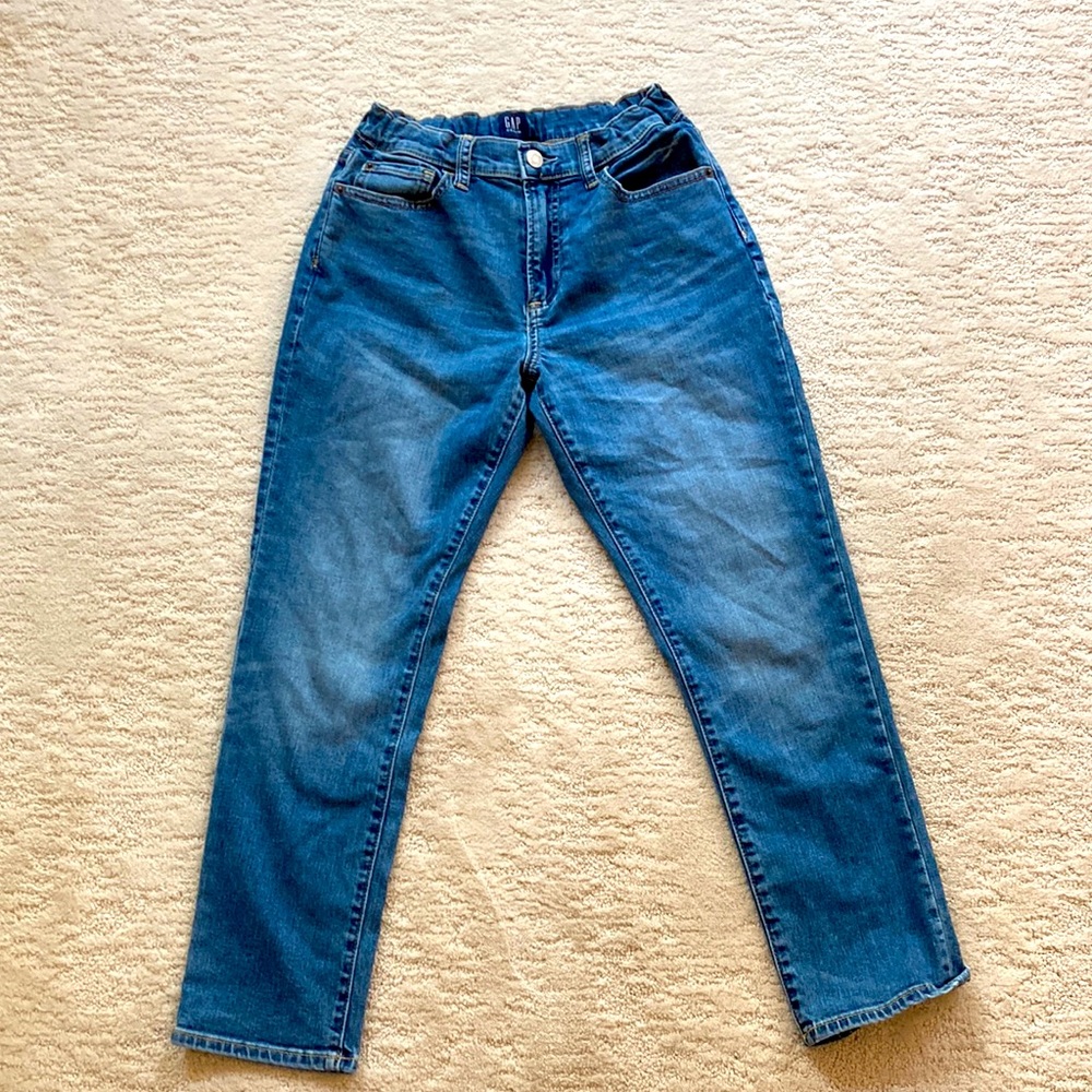Gap kids denim jeans size 10 stretchy waist
